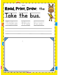 Sight word the